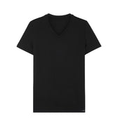 402466 Tencel Soft T-Shirt V Neck - 0004 Black